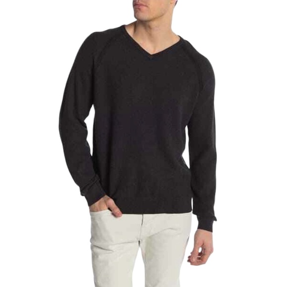 Tailor Vintage Other - Tailor Vintage Reversible Pullover
V-Neck Sweater Charcoal Gray Sz Large NWT